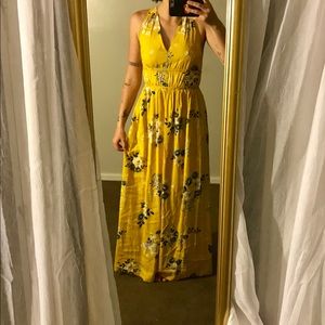Yellow Floral Dress